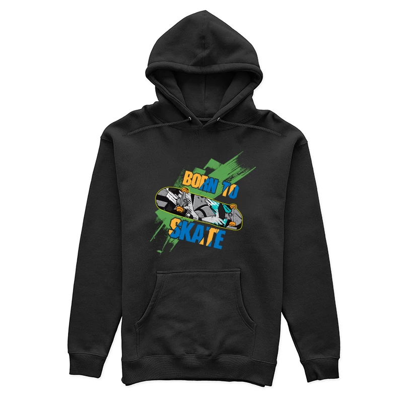 Geboren zum Skaten - Buntes Skateboard-Design Damen Pullover Hoodie