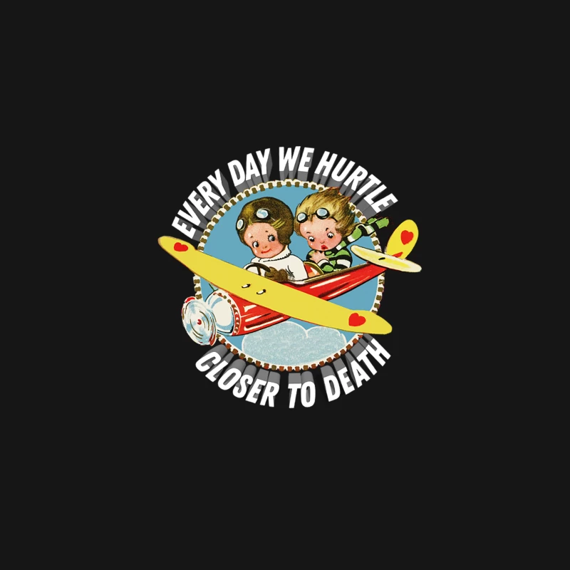 Every Day We Hurtle Closer To Death - Nihilist Statement Apparel Desk Mat