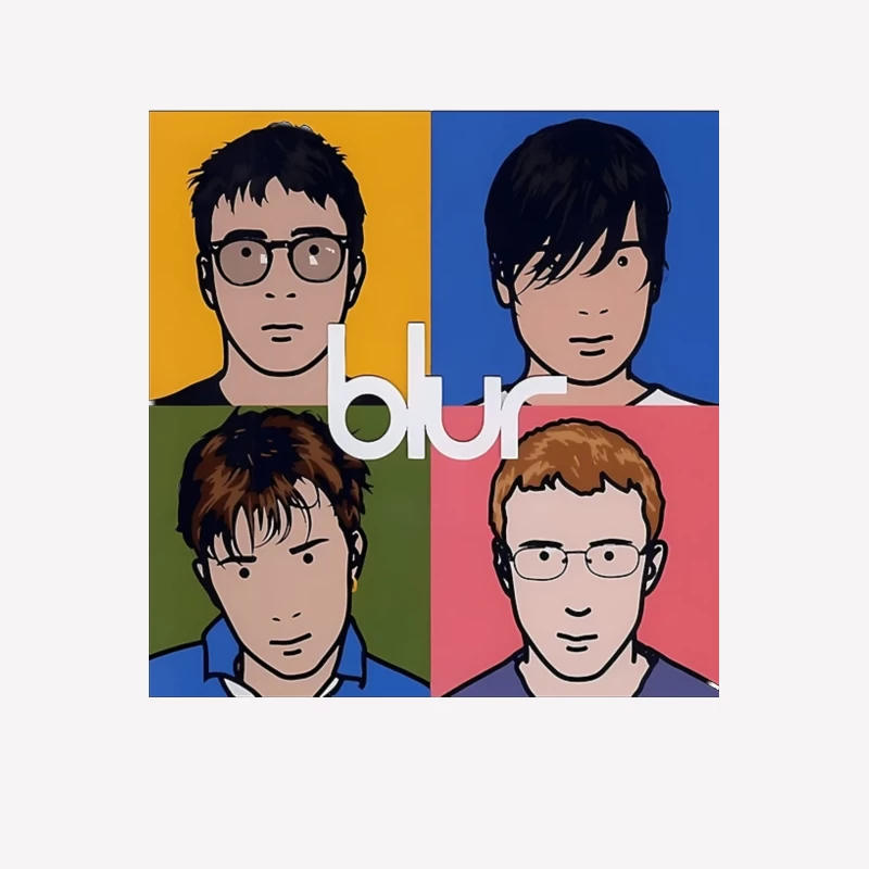 Blur Band Pop Art Style Album Cover Portrait Female T-Shirt