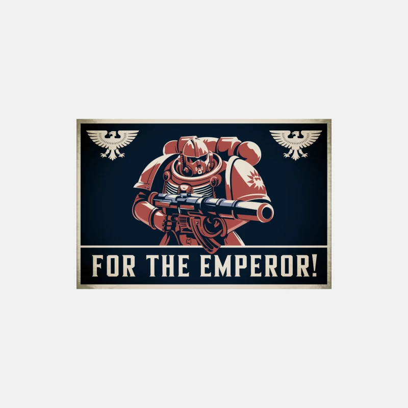 Warhammer 40k Space Marine Propaganda Poster: For the Emperor! Male Tank Top
