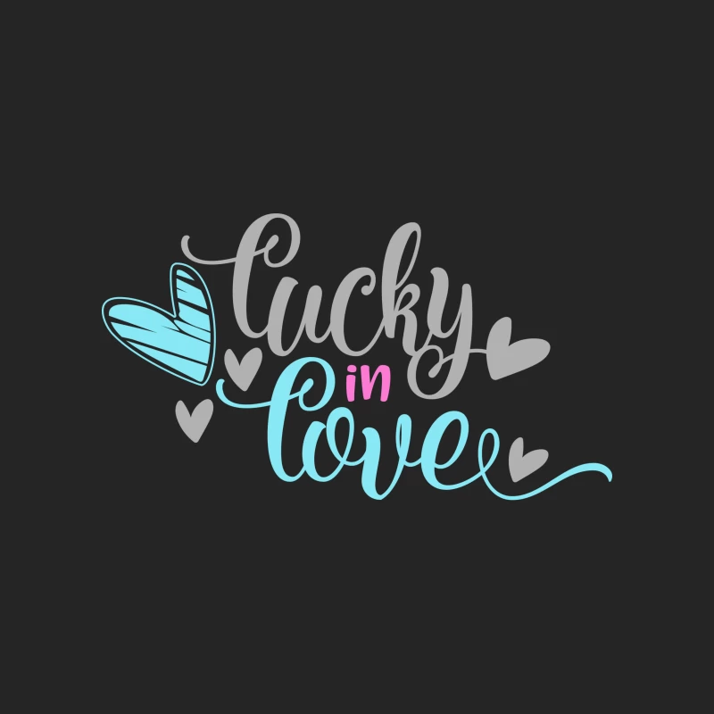 Motif chance amoureux avec cœurs Femme Sweat-shirt à enfiler
