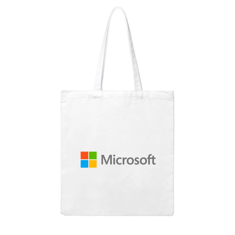 Microsoft Corporation Official Logo Design Cotton Tote Bag