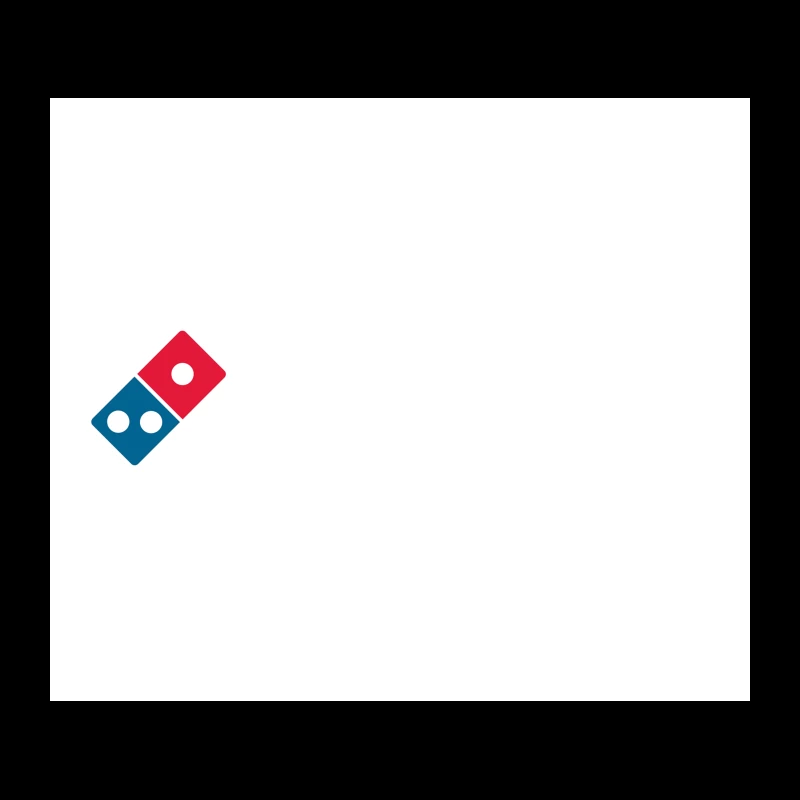 Domino's Pizza Minimalist Brand Logo Tapestry