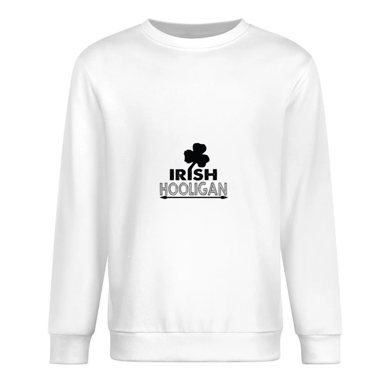 Design de lutin irlandais avec trèfle Homme Sweat-shirt à enfiler