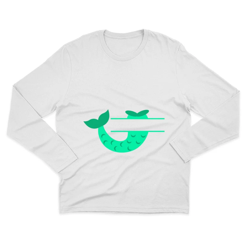 Logo de sirène moderne Homme Manches Longues T-Shirt