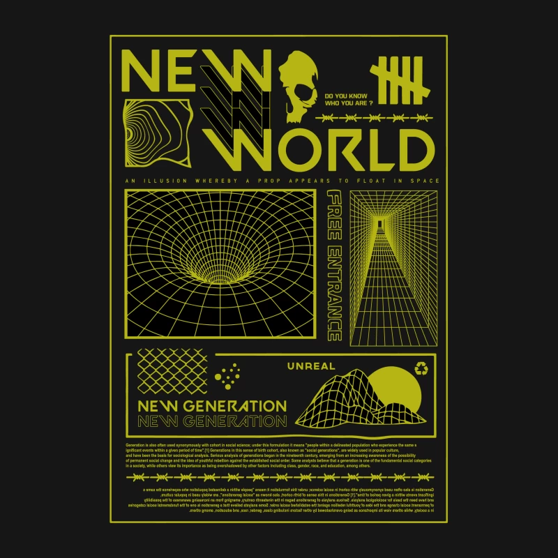 Neue Welt der Illusionen Herren T-Shirt
