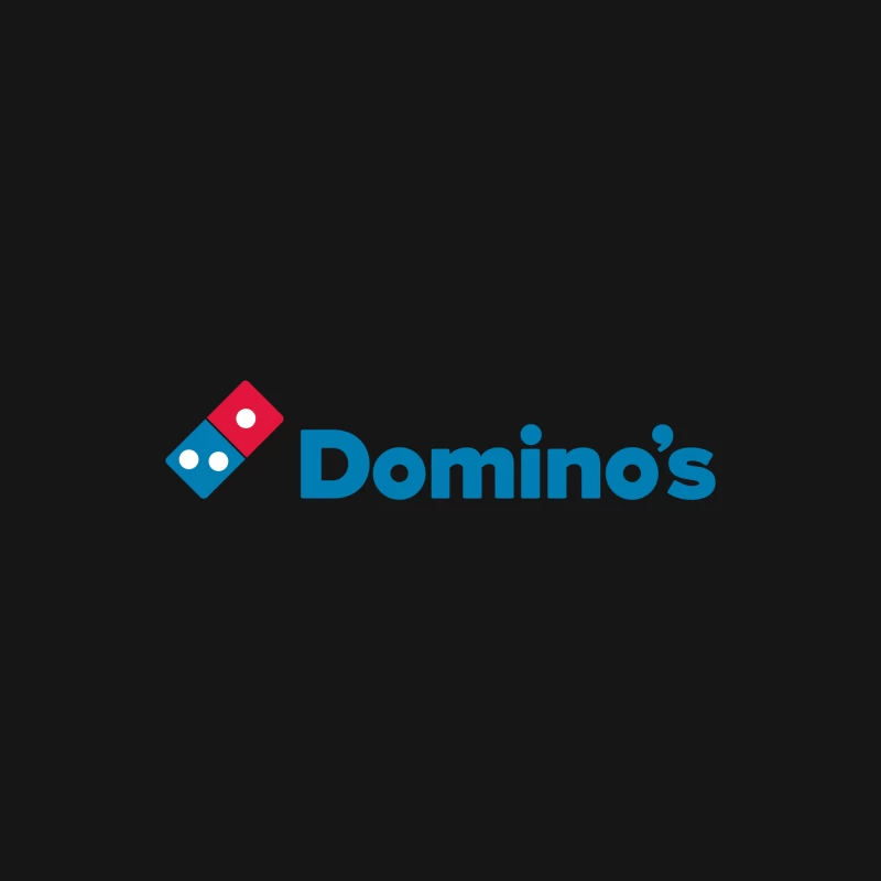 Domino's Pizza Corporate Logo in Blue and Red Male Long Sleeve T-Shirt