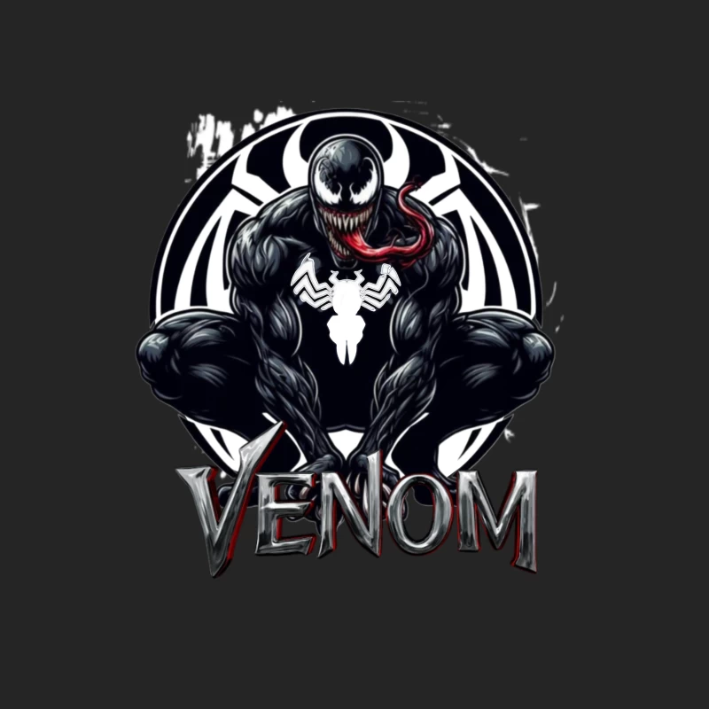 Venom Comic Art Male Pullover Sweatshirt