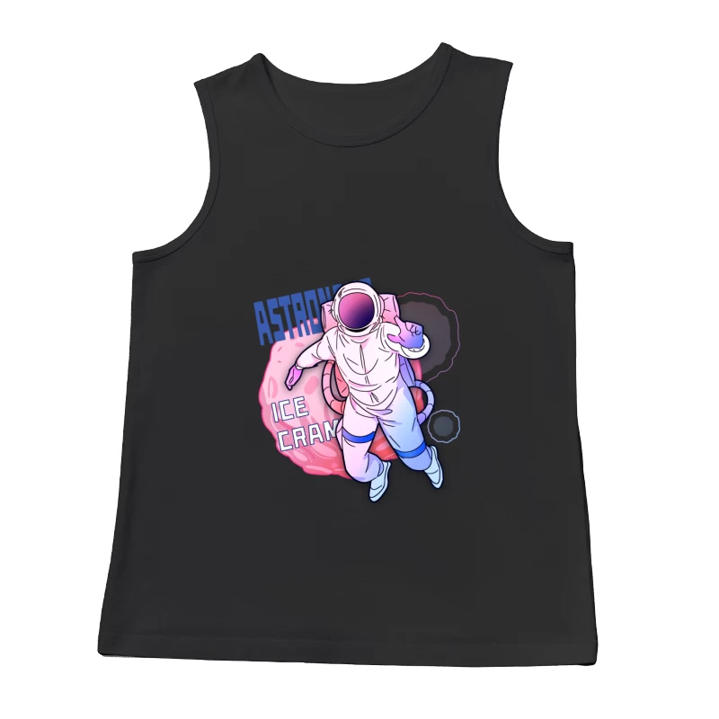 Astronaut genießt Eis im Weltraum Herren Tanktops