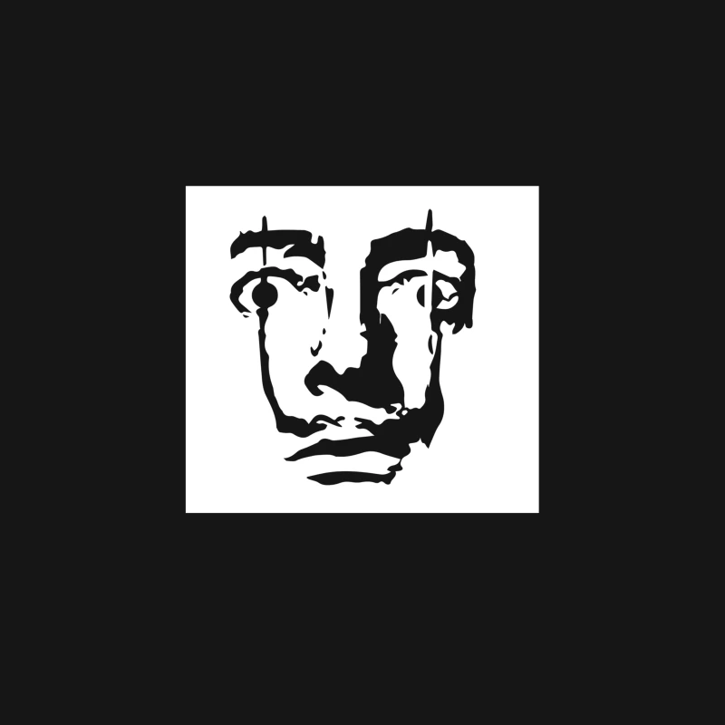 Salvador Dali Face Surrealist Artist Desk Mat