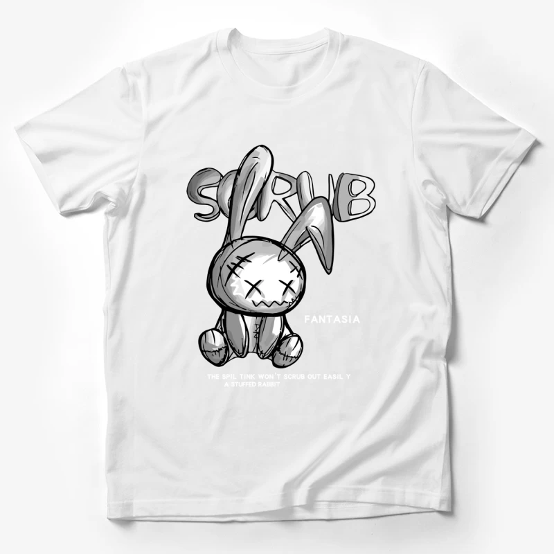 Gruselige Stoffhase Fantasie Herren T-Shirt