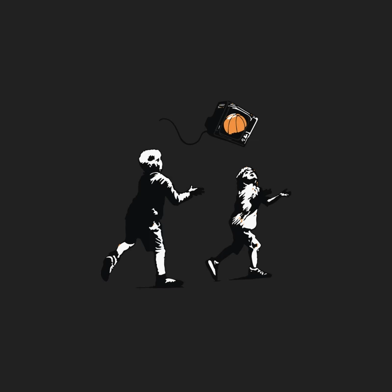 Banksy Kids Play T.V. Ball Bucket Hat