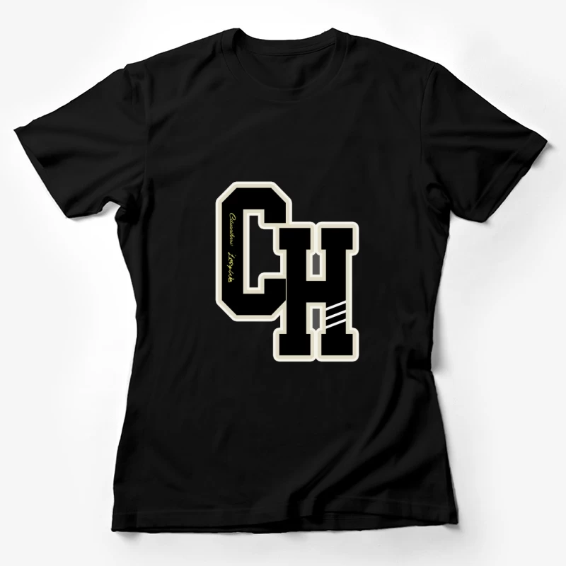 Buchstaben O und H Design Damen T-Shirt