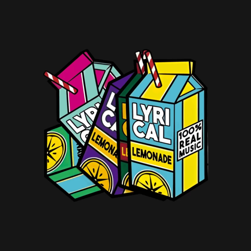 Buntes Lyrical Lemonade Design Herren T-Shirt