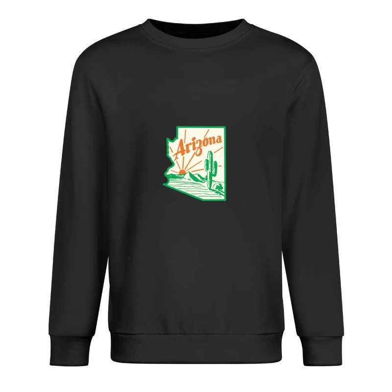 Arizona Wüste mit Sonnenuntergang Herren Pullover Sweatshirt