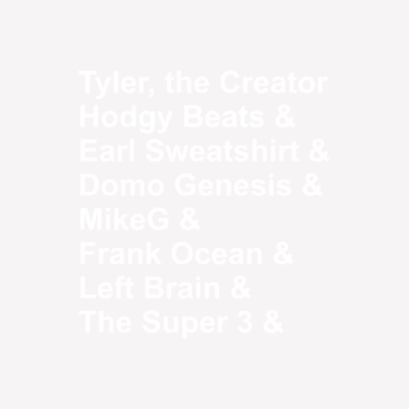 Ofwgkta Name Odd Future Male T-Shirt