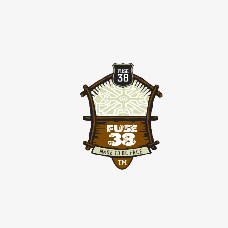 Logo Fuse 38: Design Rustique Libertaire Homme Manches Longues T-Shirt