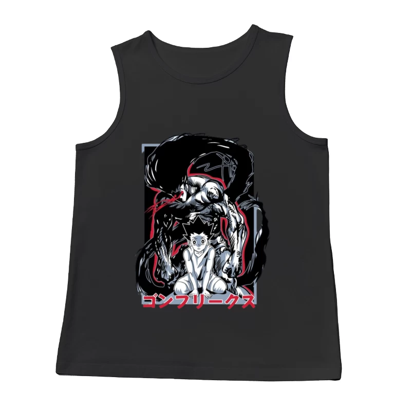 Anime Charakter und dunkle Gestalt Herren Tanktops