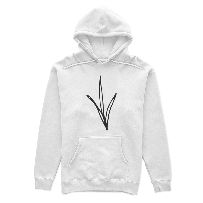 Illustration de Feuille Minimaliste Femme Sweat à capuche