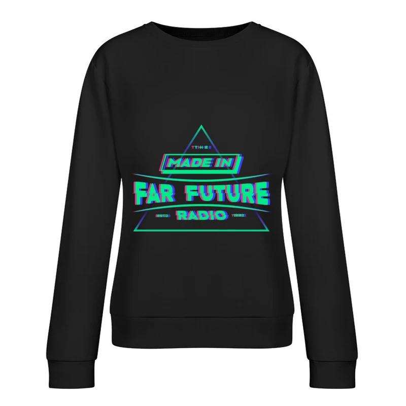Made in Far Future Radio Logo Damen Pullover Sweatshirt