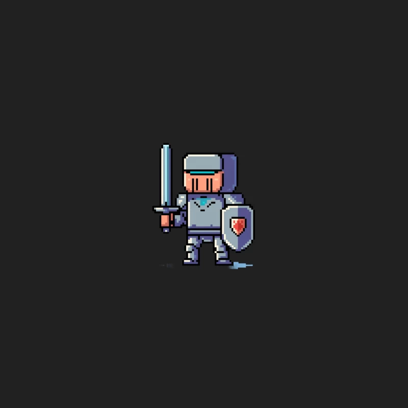 Pixel Art Knight: Armed Warrior Game Character Bucket Hat