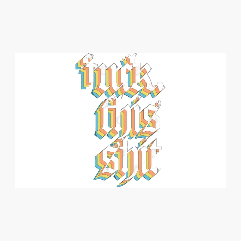 Fck This Sht 3 Glitch Artwork Travel Mug