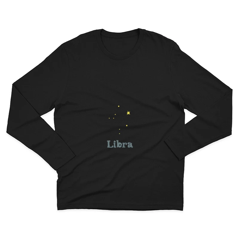 Libra Sternbild Herren Langarm T-Shirt