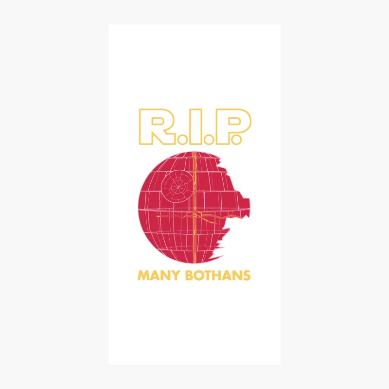 Star Wars Death Star Parody: RIP Many Bothans iPhone Case