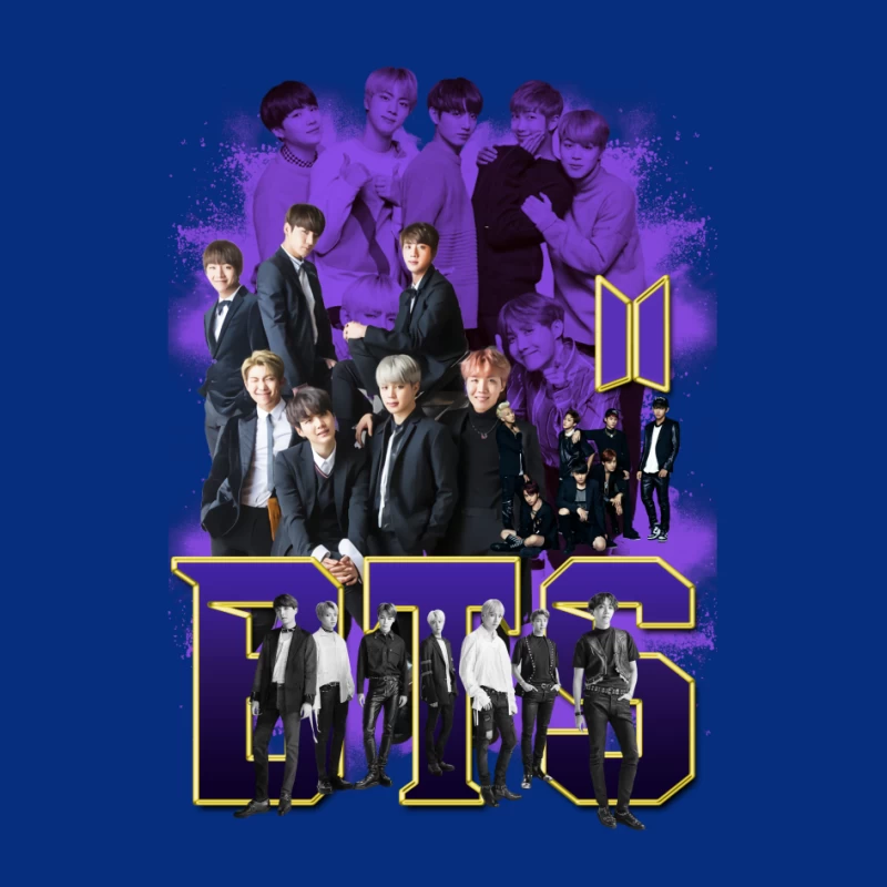 BTS Music Group Collage Pin