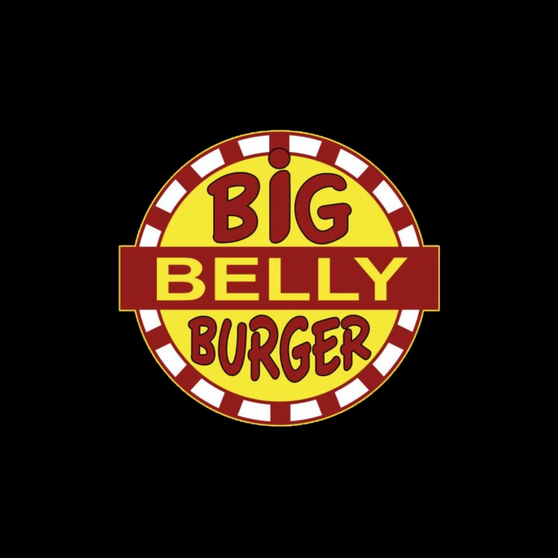 Big Belly Burger Throw Pillow