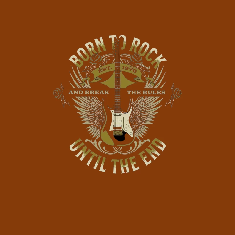 Born to Rock Graphic Tee Tapestry
