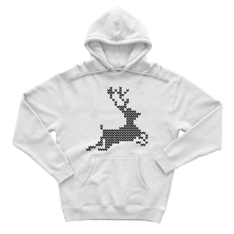 Cerf Géométrique en Pixels Homme Sweat à capuche