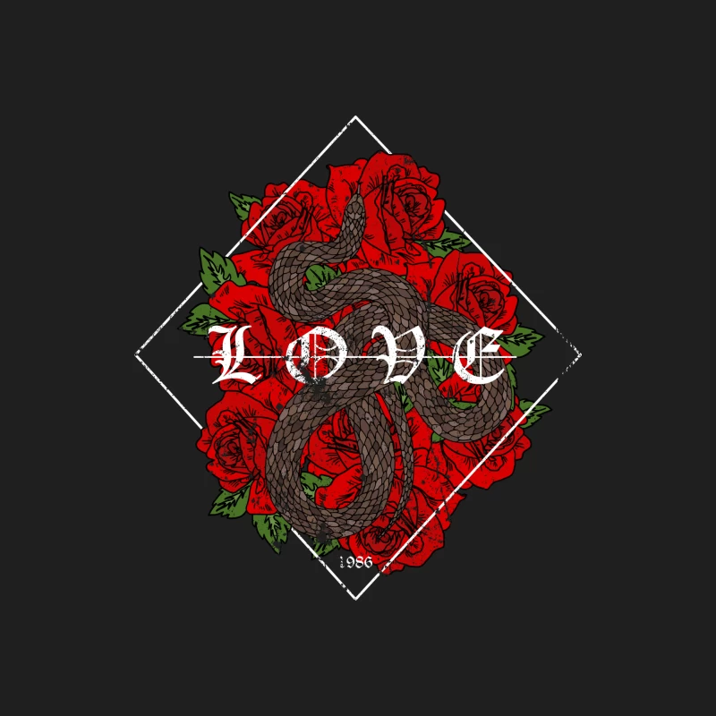 Amour en Serpent et Roses Homme Débardeur