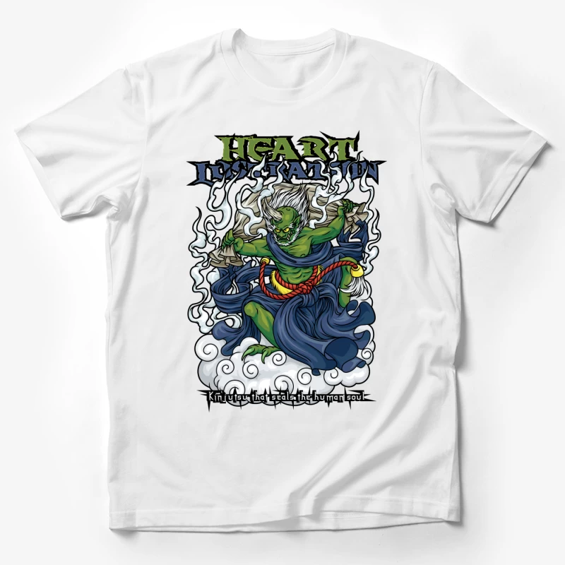 Demon Illustration with Kintsutsu Theme Male T-Shirt