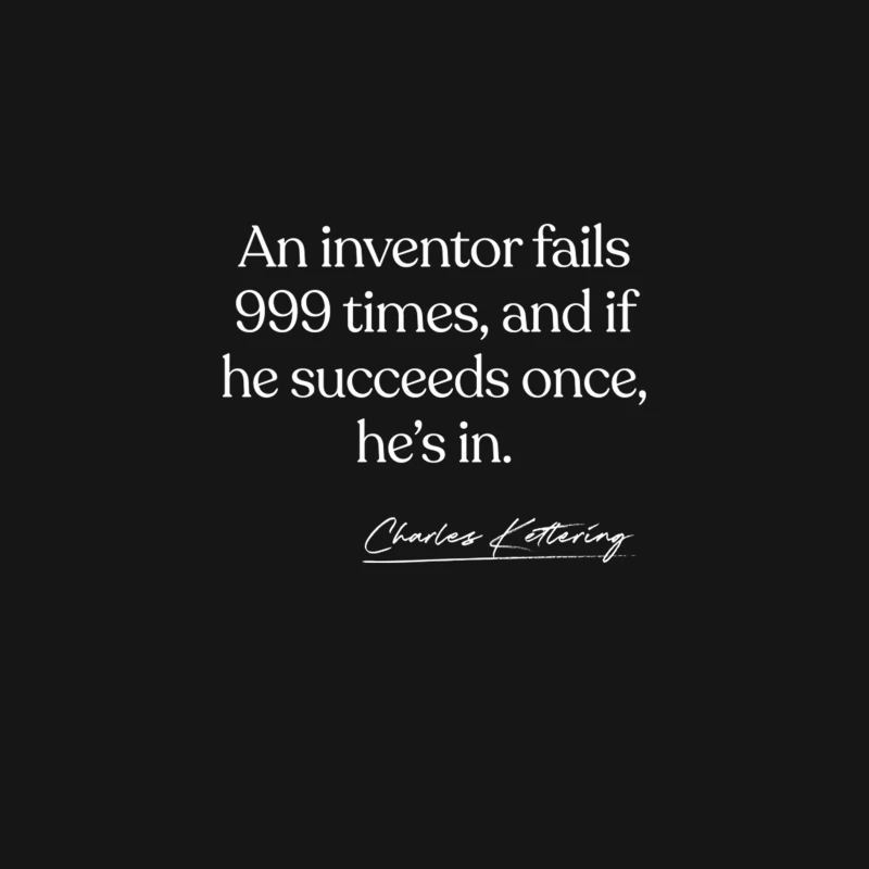 Charles Kettering Inventor Quote Desk Mat