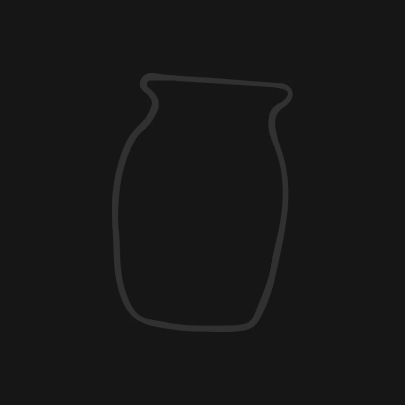 Silhouette de vase minimaliste Femme T-Shirt