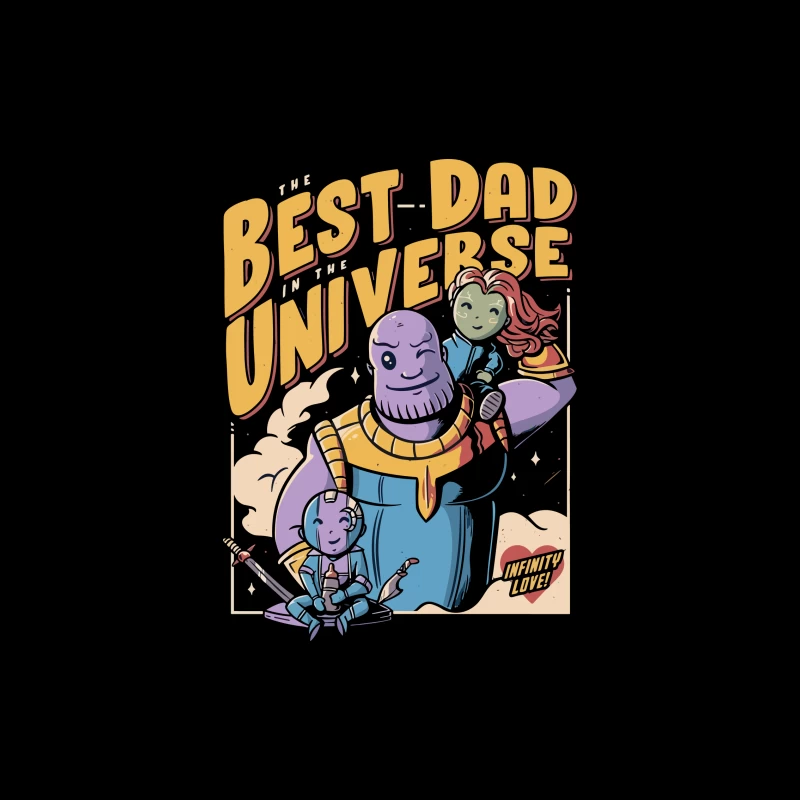 Best Dad in the Universe Comic Art iPhone Case