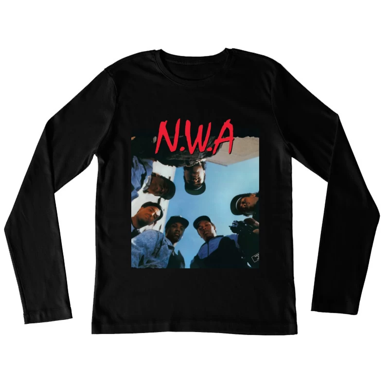 N.W.A Group Circle Low-Angle Photo Against Blue Sky Female Long Sleeve T-Shirt