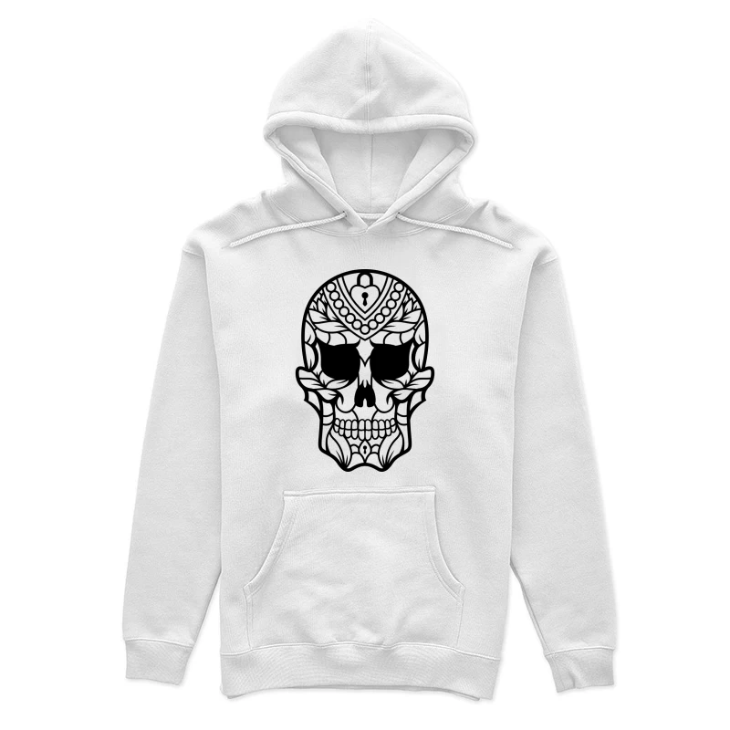 Schädel mit dekorativen Mustern Damen Pullover Hoodie