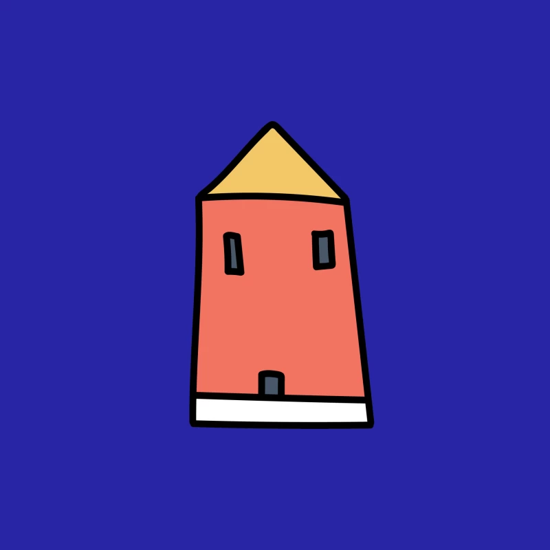 Maison simple avec toit Homme Débardeur