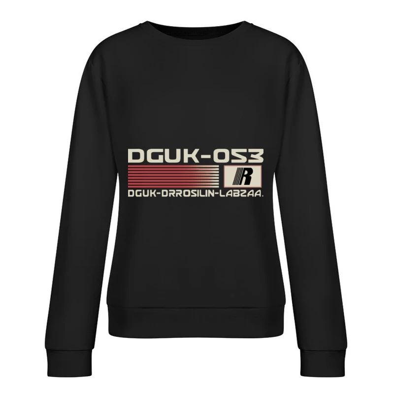 Design-Grafik DGUK-Logo Rot Damen Pullover Sweatshirt