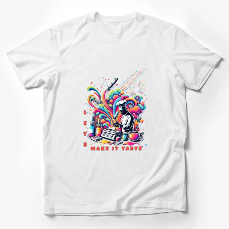 Psychedelic Chef's Culinary Creation Explosion Male T-Shirt