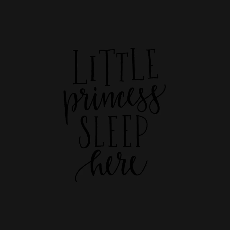 Autocollant 'Petite princesse dort ici' Femme T-Shirt
