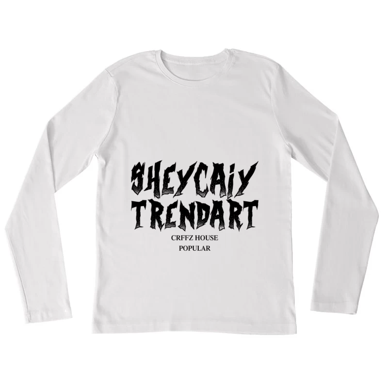 Trendiges Kunstdesign von Grefz House Damen Langarm T-Shirt