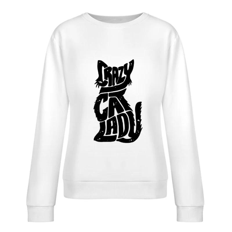 Design Créatif pour Adepte de Chats Femme Sweat-shirt à enfiler