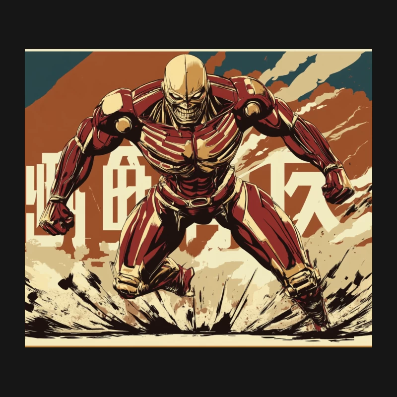 Colossal Titan Wreaks Havoc in Urban Landscape Mouse Pad