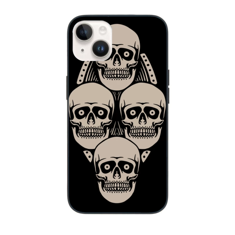 Artistic Skull Design iPhone Case