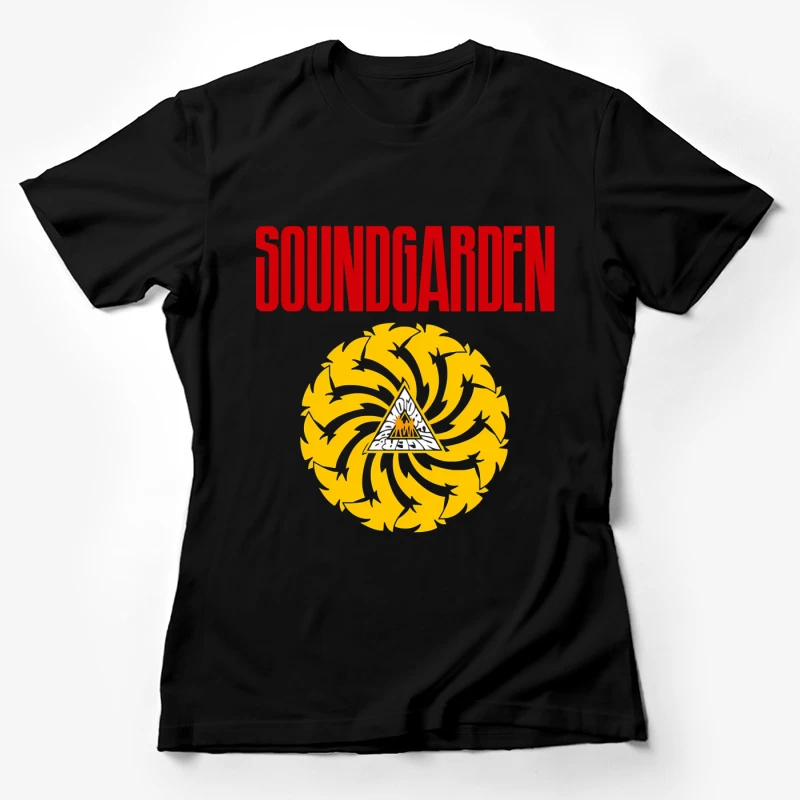 Soundgarden Band Logo with Badmotorfinger Album Symbol Female T-Shirt