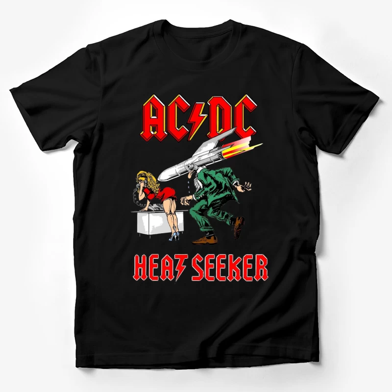 Retro Rock - AC/DC HEATSEEKER Male T-Shirt