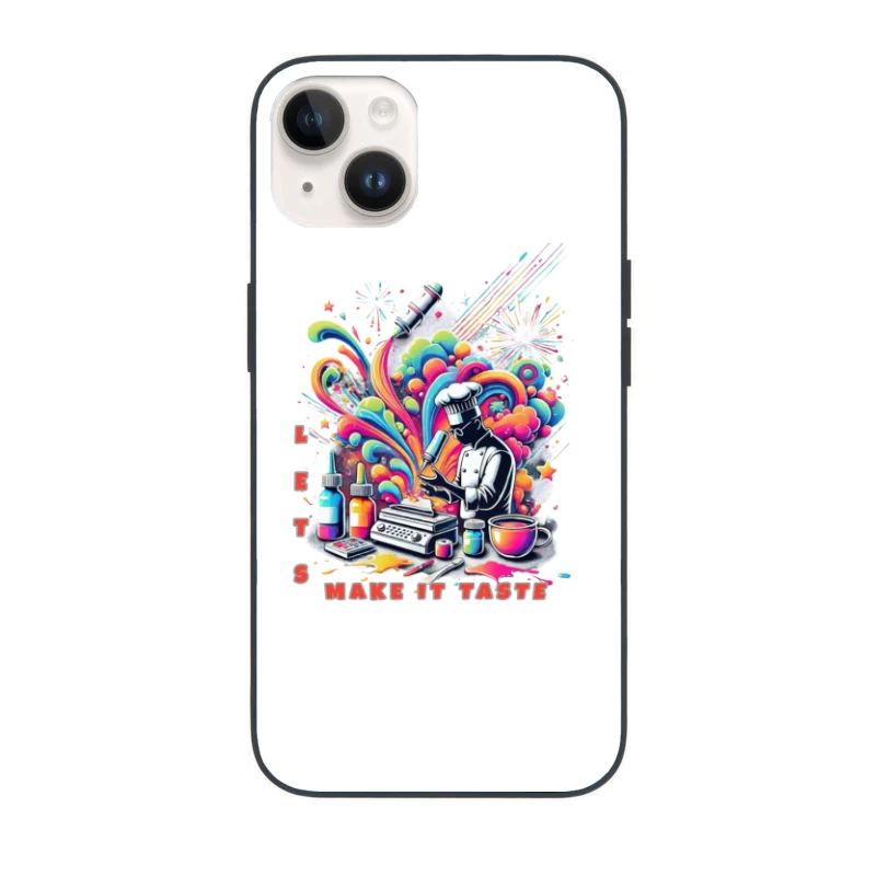 Psychedelic Chef's Culinary Creation Explosion iPhone Case